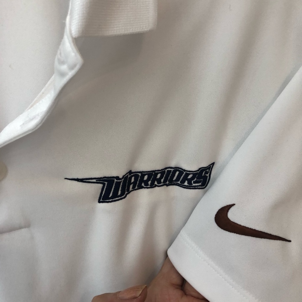 FREE with purchase: Nike Golf Dri-Fit polo shirt, Warriors, white Sz M - Picture 11 of 11